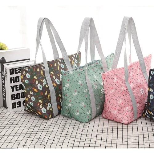 Travel Storage Bags large capacity Lunch bag waterproof foldable Zipper Elegant Wash Kit Cosmetic Makeup Bags