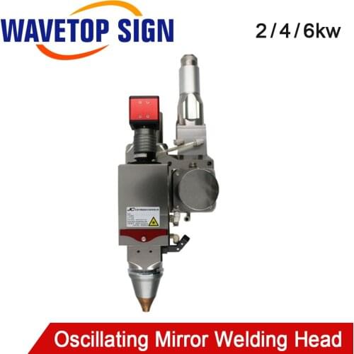 WaveTopSign 1064nm 2kw 4kw 6kw Oscillating Mirror Biaxial Swing Welding Head with QBH Connector Lens
