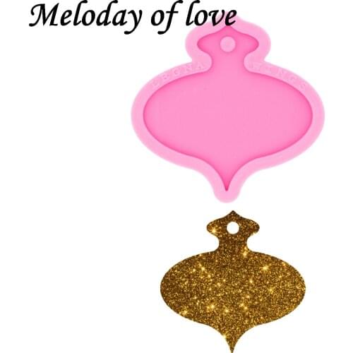 Glossy Christmas Gift Bag Keychain Epoxy Resin Molds Jewelry Making Custom Silicone Mould DY0465