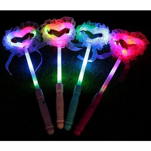 Colorful flashing love flash stick/concert cheering light stick/luminous toys/crystal ball/baby toys for children