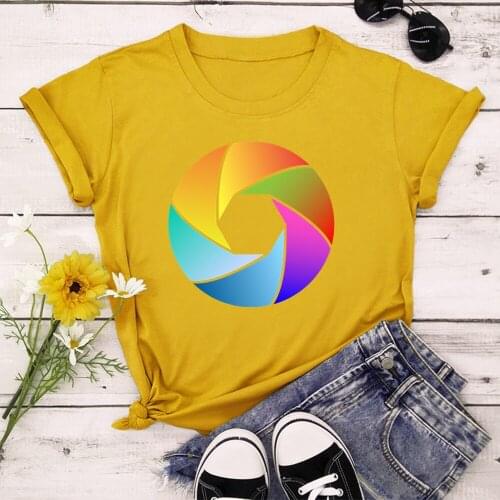 Colorful Women Tops Summer Tops Graphic Tees Women T-shirt Clothes Girl T Shirt TX8423