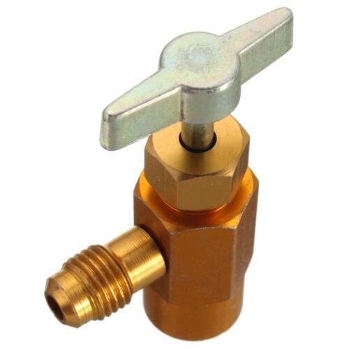 Hot ! 1 pcs new r-134 ac refrigerant brass can tap dispensing valve tool r134a can tap valve 1/2 acme thread bottle opener