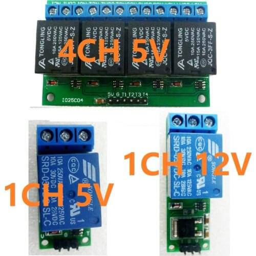 5V 12V 1-4CH Flip-Flop Latch Relay Module Bistable Self-locking Switch Low pulse trigger Board for Arduino Smart home LED Motor