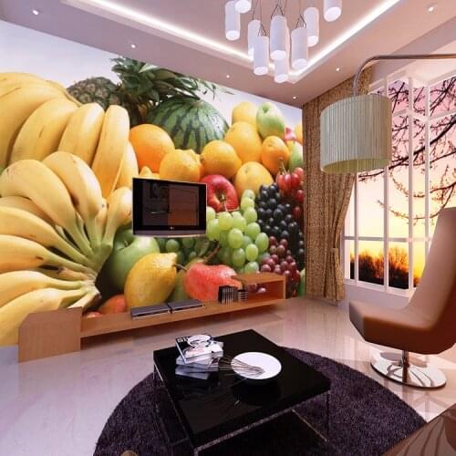 The new fruit wallpaper modern minimalist living room Kitchen Bar Restaurant large mural Custom Size