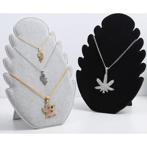 Full-velvet Necklace Flame Board Jewelry Display Board Necklace Pendant Display Jewelry Display