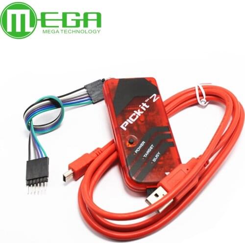 PICKIT2 PIC Kit2 Simulator PICKit 2 Programmer Emluator Red Color w/USB cable Dupond Wire