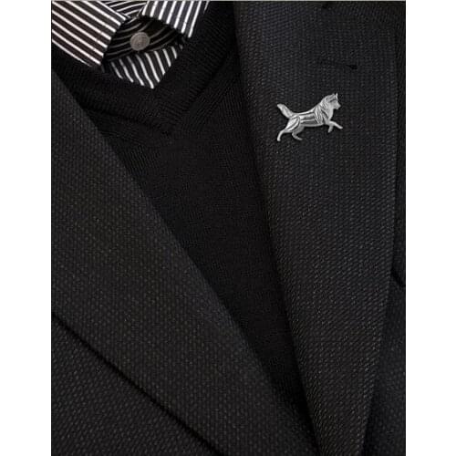 Drop shipping-Siberian Husky Leader Brooch