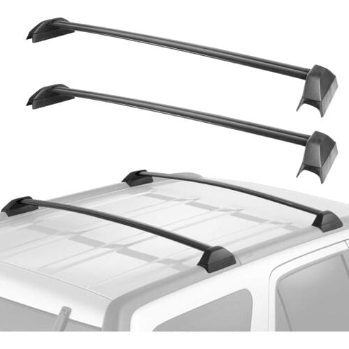 SHITURUI 1 Pair Black Side Rails Car Roof Rack Cross Bars Crossbars for Honda CRV 2001-2007 132 LBS 60KG Mounted On Car Rooftop