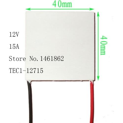TEC1-12715 12V 15A 134W 40*40mmThermoelectric Cooler Peltier Cells Module Cooling plate mechanism of semiconductor refrigeration