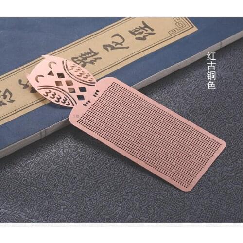 Three color DIY Craft Stich Cross Stitch Bookmark Metal Silver Golden Needlework Embroidery Crafts Counted Cross-Stitching Kit 8