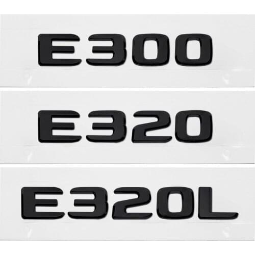 Rear Emblem Car Ornament Body Sticker for Mercedes E300 E320 E320L E350 E350L E500 W204 W205 W210 W168 for Benz Plastic Badge