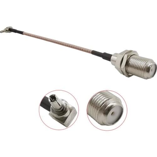 1Pcs F Type Female Jack to CRC9 Male Plug Right Angle 90 Degree RG316 Pigtail Cable Connector for Huawei Modem 10CM-50CM