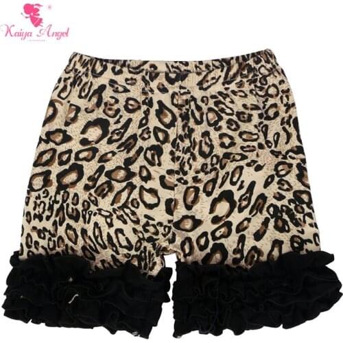 2018 Summer Baby Girl Shorts Summer Cotton Ruffle Leopard Pants Flower printing Toddler Girl Clothing Birthday Gift Shorts