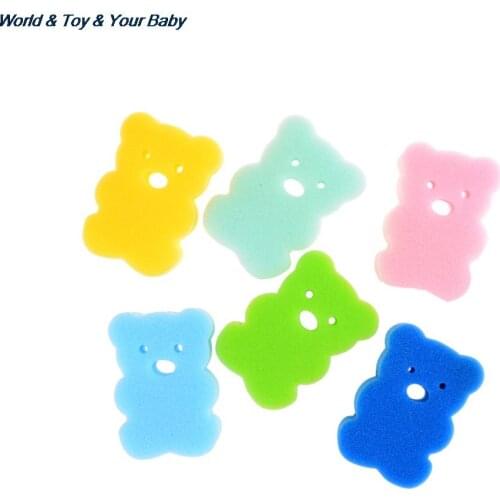 3PCS Random rub Sponge Bath Brushes Baby Infant Shower faucet Wash child Brush bath brushes sponges Cotton Rubbing Body