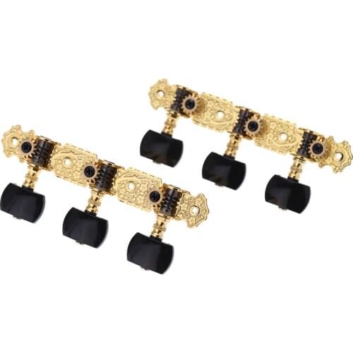 Alice AOS-020B3P 1 Pair Gold-Plated 3 Machine Head Classical Guitar String Tuning Keys Pegs