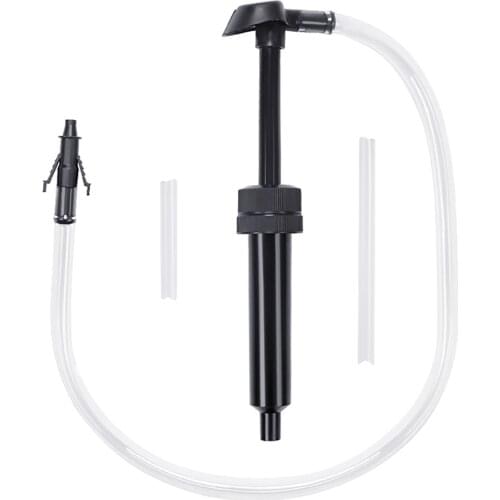 AOZBZ Fuel Oil Hand Siphon Pump Manual Hand Transfer Petrol Liquid Fluid Pump Practical Car Manual Hand Gas Oil Liquid Syphon