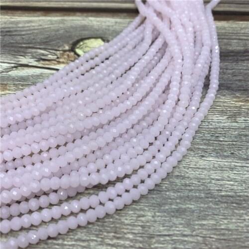 140pcs 3x4mm Crystal Rondelle Beads Faceted Glass Beads for Jewelry Making Colorful Bead DIY Jewelry Wholesale