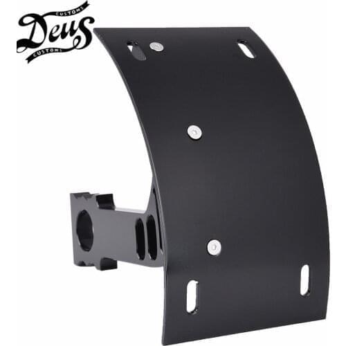 For Honda CBR 600 1000 RR Black Chrome CBR1000RR CBR600RR Motorcycle Swingarm Side Mount Curve License Plate Bracket