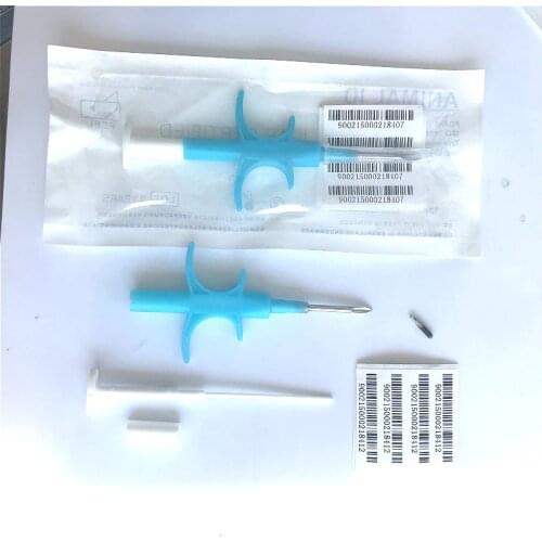 40pcs ISO11784 FDX-B standard Animal microchip rfid syringe1.4*8mm Dog chips 134.2KHz pet injector sterile cat sheep syringe
