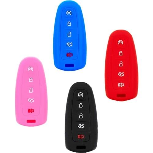 Silicone Car Key Case Cover for Ford Fusion Mustang Explorer F150 F250 F350 F450 F550 Expedition Edge Taurus Escape Accessorise