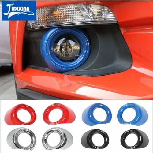 MOPAI Car Stickers for Ford Mustang ABS Car Front Fog Light Lamp Decoration Cover for Ford Mustang 2015+ Car Accessories Styling