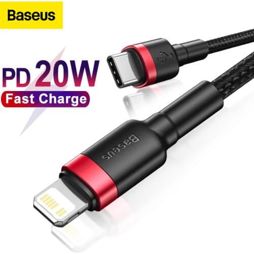 Baseus USB C Cable for iPhone 12 Pro Max PD 18W 20W Fast Charge Cable for iPhone 12 11 8 USB C Cable Data Cable USB Type C Cable