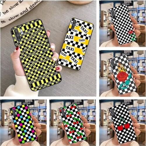 Checkerboard Plaid Checked Checker Phone Case For Samsung Galaxy Note20 ultra 7 8 9 10 Plus lite J7 J8 Plus Samsung M21 M30S