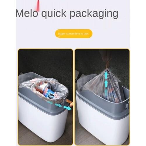 Lid Domestic Toilet Bathroom Creative with Lid High-End Living Room and Kitchen Automatic Wastebasket Creative Narrow and Small