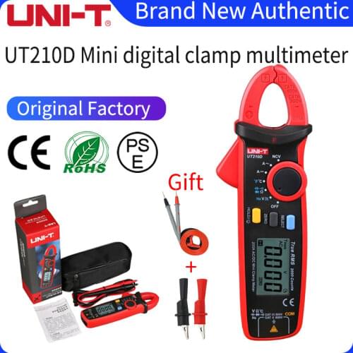 True RMS UNI-T UT210A/B/C/D/E mini multimeter digital clamp multimeter dc voltimetro amperimertro UNI T UT 210E dc clamp meter