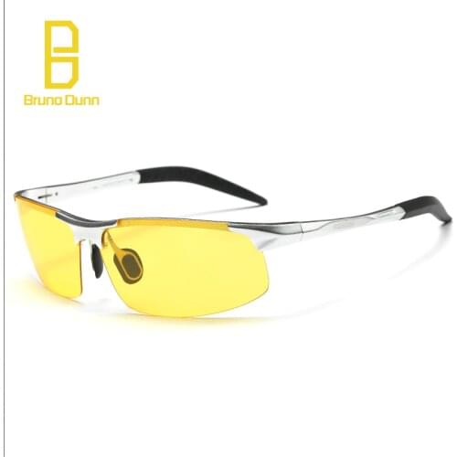 Men Sun glases Polarized Aluminum Day Night Vision Polarizer Driving sunglases policed zonnebril mannen lunette soleil homme