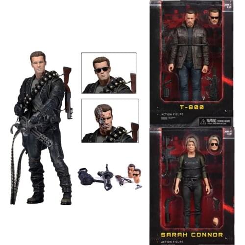 NECA Terminator Figure 2 Judgment Day T-800 Arnold Schwarzenegger T-800 Action Figure Model Toy Doll Gift