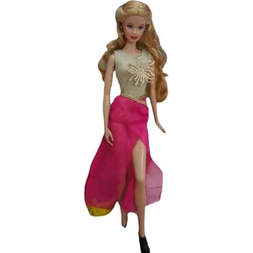 1/6 BJD Clothes Chrysanthemum Tank Shirt Top Rosy Skirt Outfit For Barbie Doll Clothes 11.5" Dolls Accessories Kids DIY Toy Gift