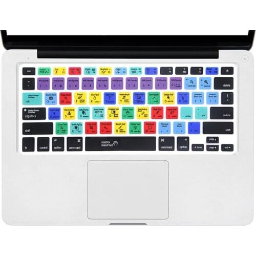 Latest Functional Final Cut Pro Shortcut Photoshop PS Silicone US Keyboard Cover Skin For Macbook Air Pro Retina 13 15 17 G6