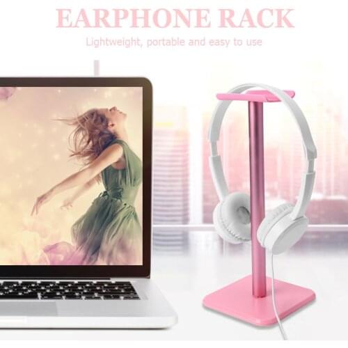 Solid Headset Stand Widely Compatible Aluminum Wall Mount Desktop Display Earphone Headphone Bracket Accessories