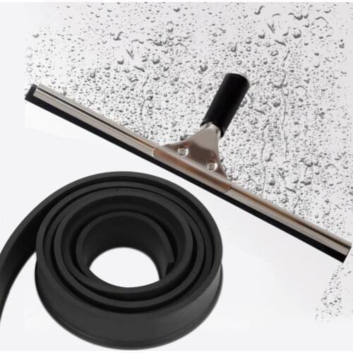 1pcs Rubber wiper strip Squeegee Replacement Stainless Steel Window Glass shower room mirror brush Wiper Cleaner Accessory