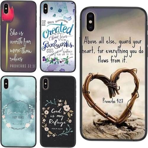 TPU Cellphone Black Bible Jesus Christ For Xioami Redmi Note 10 Pro 5G 9 9S 9T Max 8 7 6 5 4 Pro Max Rainbow