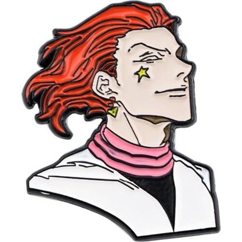 PF694 Japanese Anime Hisoka Cool Pretty Enamel Pins Badge Brooch Backpack Bag Collar Lapel Decoration Jewelry Gifts for Friends
