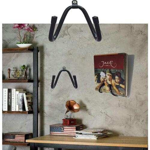 Pmsanzay Vinyl Record Storage Crate, LP Album Holder, Holds Over Many Records, Wall Mounted Stand, Office Wall Mount Organizer