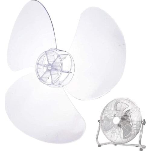 3 Leaves Clear Plastic Fan Blade Replacement for 12 Inch Pedestal Fan Stand Fan M2EE