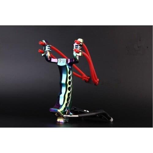 2017 Hot sale powerful slingshot catapult Rubber Bands outdoor Hunting Camping Travel Kits shooting free shipping