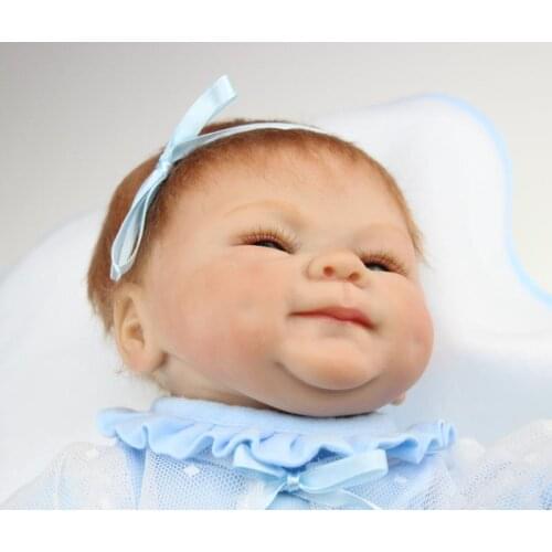 45cm lovely doll reborn girl brinquedos silicone reborn baby bonecas reborn kids gift bebe toys
