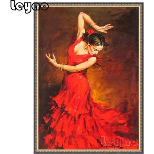 Diamond Painting Spanish art Dance woman Diamond Mosaic Cross Stitch Handmade Rhinestones Pictures Full Display Gift Home Decor