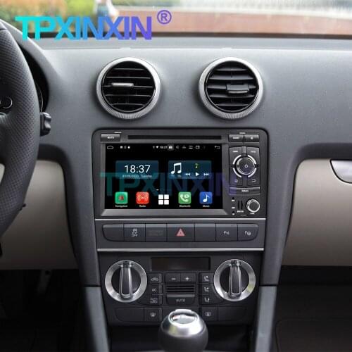 Android 10.0 Carplay 4+128G Auto Radio Stereo For Audi A3 2003-2013 Car GPS Navigation Multimedia Player Headunit Tape Recorder
