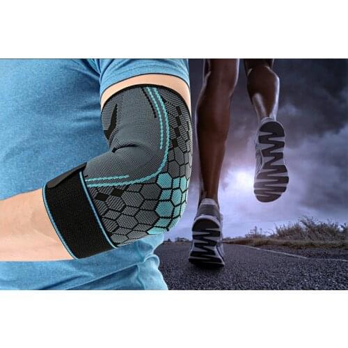 1pcs Breathable Elbow Brace Support Safety Pressurized Bandage Outdoor Elbow Pads for Sport Basketball Fitness Elastic Arm Elbow