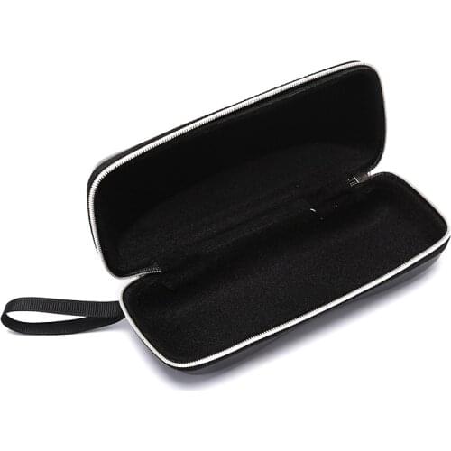 Waterproof Hard Frame Eyeglass Case Women Reading Glasses Box Black Spectacle Cases Leather Glasses Case For Men Woman