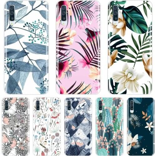 For Samsung Galaxy A40 A30 A20 A10 Case Silicone Cactus Flower Floral Soft Back Cover For Samsung Galaxy A80 A70 A60 A50 Case