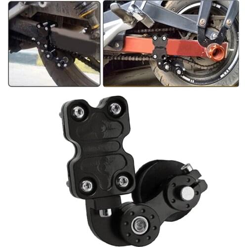 Black Motocycle Aluminum Adjuster Chain Tensioner Roller Tools Accessories 52mm