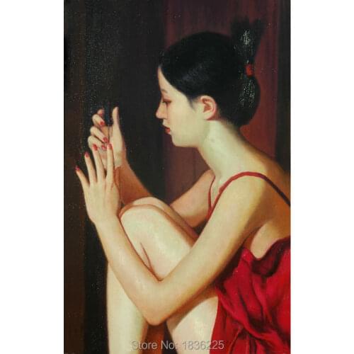 Hot Chinese Sexy Girl Abstract Oil Painting hand painting home decor wall stickers oil painting for bedroom home decor
