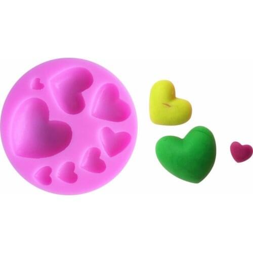 Hot sale Love Heart Shape Silicone Cake Mold Cake Decorating Baking Silicone Mould For Soap Cookies Fondant Cake Tools