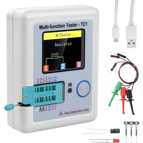 LCR-TC1 TC1 Colorful 3.5inch TFT Screen Multifunctional TFT Backlight Transistor Tester For Diode Triode Capacitor Resistor Test